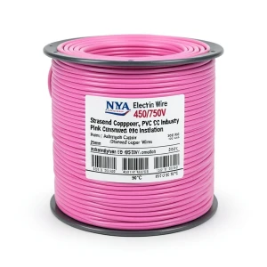 سلك كهرباء 25 ملم NYA 450/750 فولت، نحاس مجدول، عزل PVC 90°C، زهرى | شركة كابلات الشرقية للصناعة