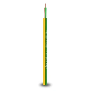لفة سلك كهرباء مفرد 1.5mm 600/1000 فولت، موصل نحاس شعر عزل PVC أصفر/أخضر | شركة الفنار