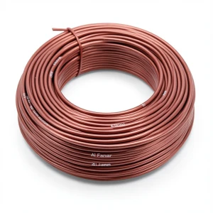لفة سلك نحاس مرن مطلي بالقصدير عزل PVC، مقاس 4mm، 600/1000V، لون أحمر | شركة الفنار