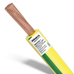سلك 1.5 مم NYA 450/750 فولت، نحاس مجدول، عزل PVC 90°C، اصفر/اخضر | شركة كابلات الشرقية للصناعة