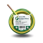 6mm NYA Electrical Wire 450/750V, Stranded Copper, PVC 90°C Insulated, Yellow/Green | Asharqiyah Cables Company for Industry