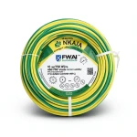 سلك NYA 10 مم2 450/750 فولت، نحاس مجدول، عزل PVC 90°C، اصفر/اخضر | شركة كابلات الشرقية للصناعة