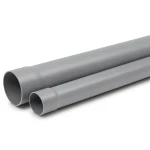 أنابيب بلاستيك UPVC ضغط PN 12.5 بار قطر 90 مم سماكة 5.4 مم لون رمادي