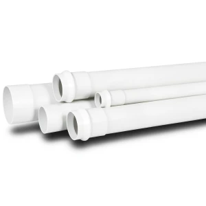 UPVC Plastic Pipe for Sewerage Systems Nominal Pressure 16 Bar Outside Diameter 25 mm Thickness 1.9 mm White Color