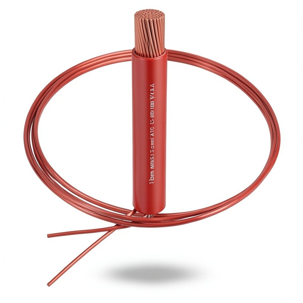 لفة سلك نحاس مرن مطلي بالقصدير عزل PVC 1.5mm 600/1000V لون أحمر | شركة الفنار
