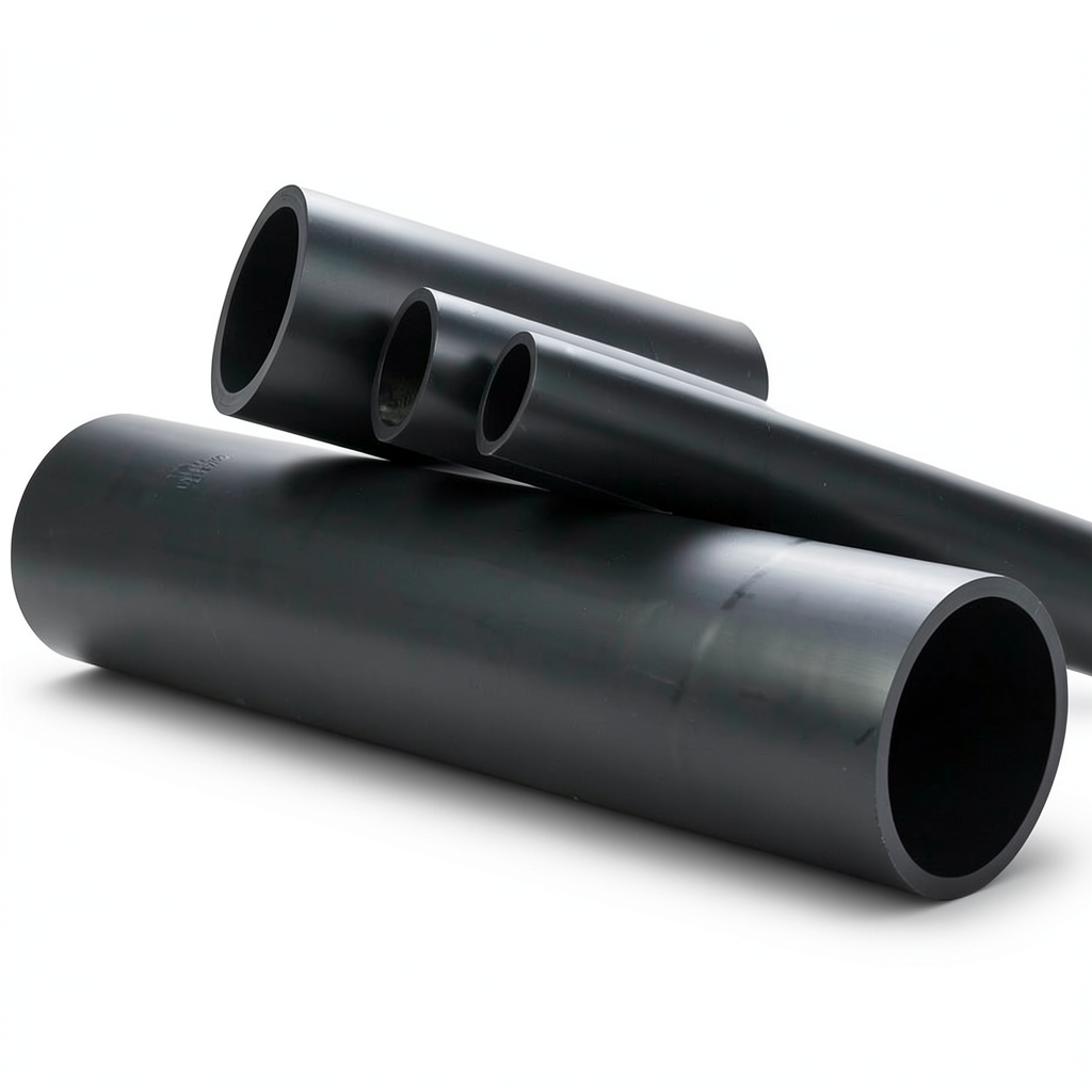HDPE Pipe Pressure 3.2 Bar PE 80 Size OD 800 mm Thickness 24.5 mm Black
