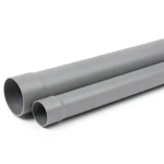 أنابيب بلاستيك UPVC ضغط PN 12.5 بار قطر 90 مم سماكة 5.4 مم لون رمادي