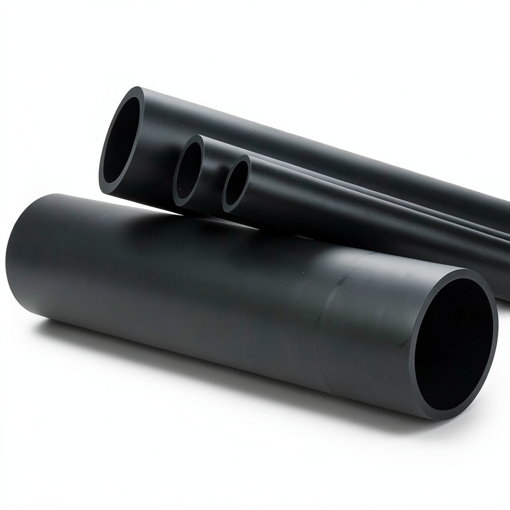 مواسير HDPE ضغط 10 بار PE 80 قطر خارجي 400 مم لون أسود