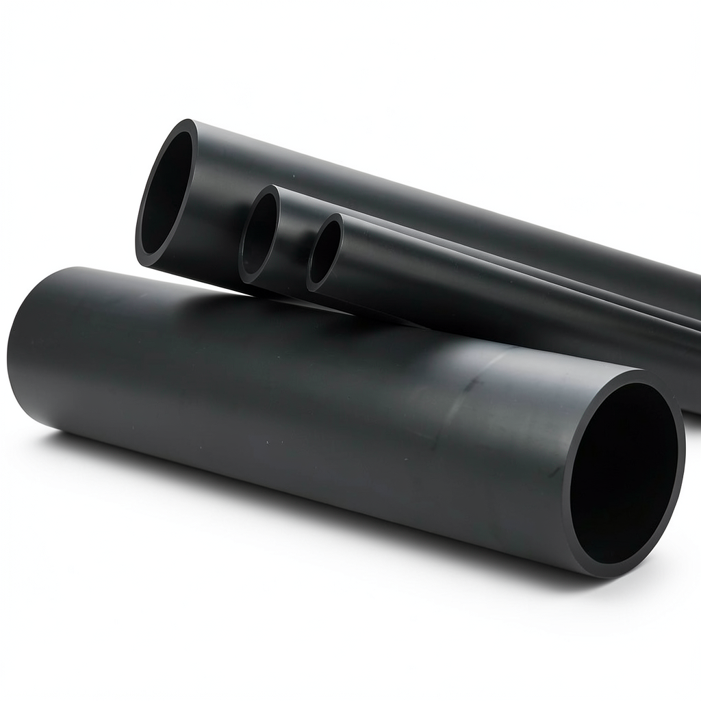 أنابيب HDPE PN SDR 11 PE 80 قطر خارجي 630 مم سماكة 57.2 مم لون أسود