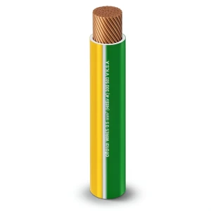 25mm Single Wire 600/1000 volts, Flexible Copper Conductor PVC Insulated, Green/Yellow | Al Fanar