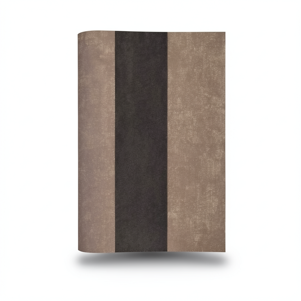 Italian Wallpaper Brown Color Striped Design, Size 10mx0.53m, Model 225025VE