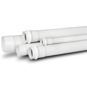 أنابيب بلاستيك UPVC لأنظمة الصرف الصحي ضغط 16 بار قطر خارجي 32 مم سماكة 2.4 مم لون أبيض