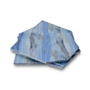 Indian Porcelain Floor Tiles Size 120×240 cm, Blue Color, Azul Model