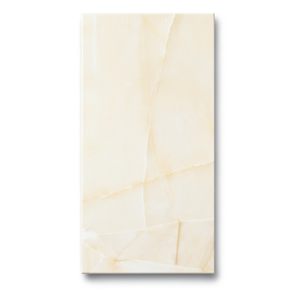 بورسلان ارضيات هندي مقاس 120×60 سم، لون كريما، موديل Walter Onyx
