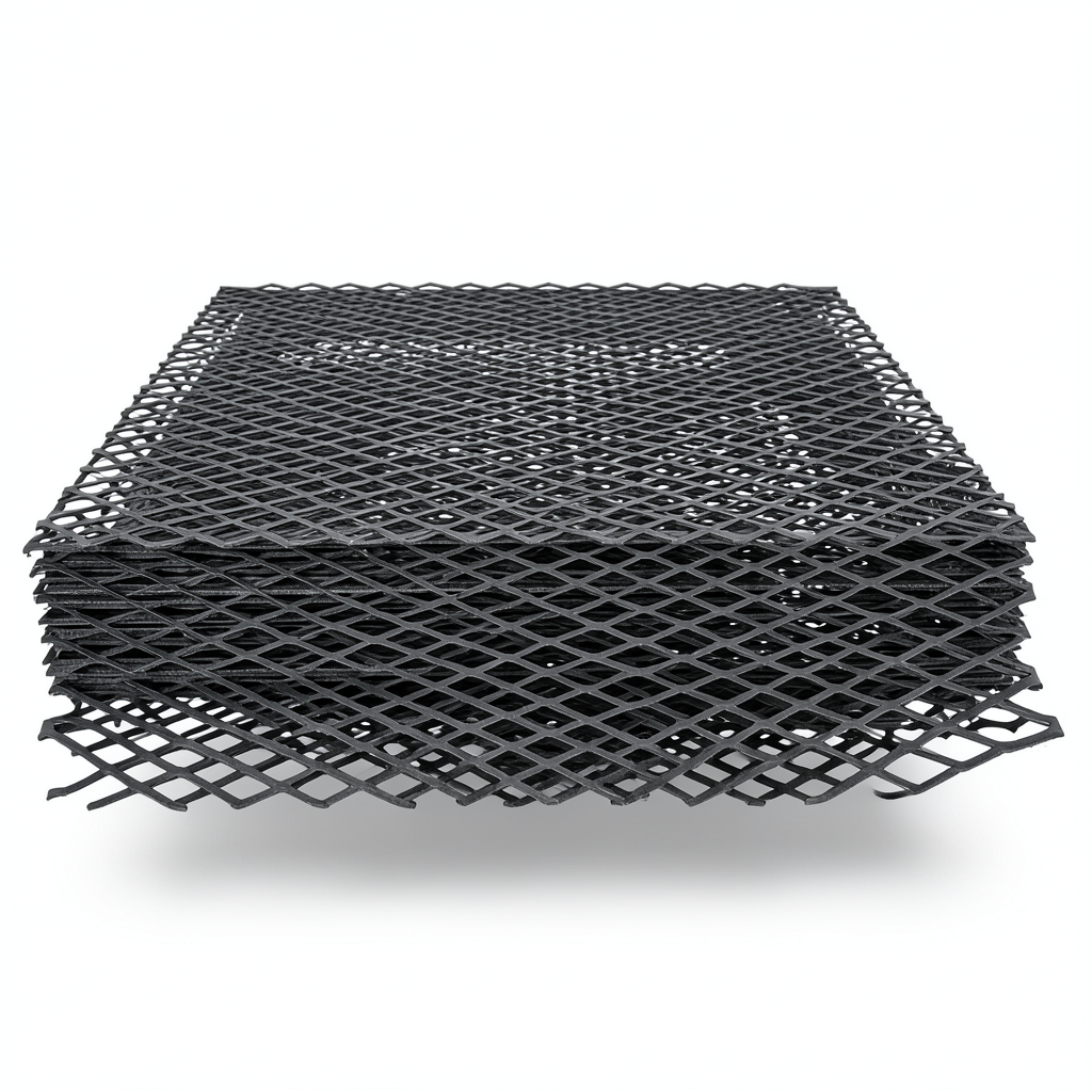Hot Rolled Expanded Metal Momawaj Thickness 2.3 mm Size 2.44×2 m Black Steel