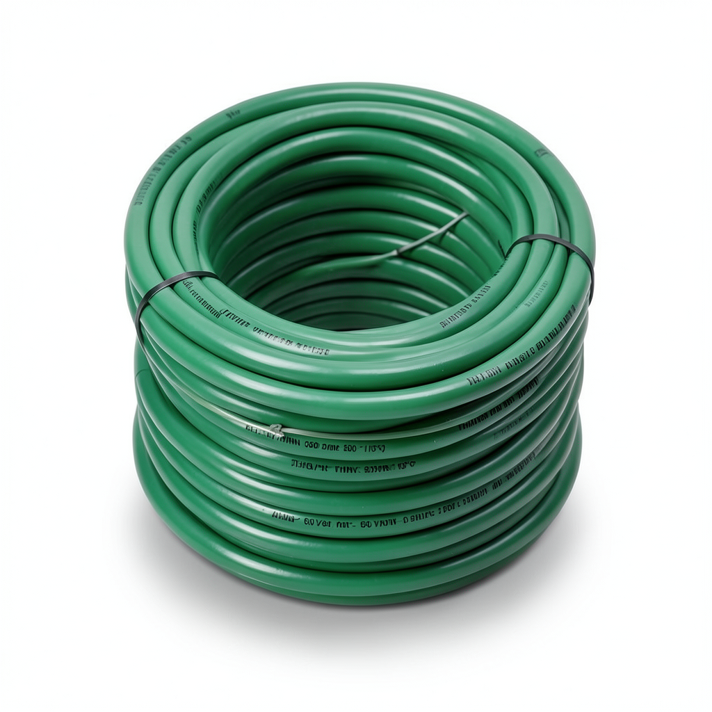 كابل نحاس THHN/THWN معزول PVC 105 درجة مئوية مقاس 0.82 مم² 600 فولت طول 250 قدم أخضر | شركة الفنار