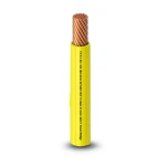 كابل نحاس THHN/THWN عزل PVC 105 درجة مئوية مقاس 5.26 مم² قطر 4.2 مم 600 فولت طول 300 قدم لون أصفر PVC 105 | شركة الفنار