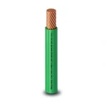 كابل نحاس THHN/THWN معزول PVC 105°C مقاس 8.37 مم² 600 فولت طول 250 قدم أخضر PVC 105 | شركة الفنار