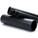 مواسير HDPE ضغط 4 بار PE 80 قطر 200 مم سمك 7.7 مم لون اسود