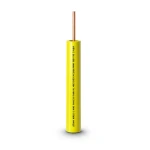 كابل نحاس THHN/THWN معزول PVC 105 درجة مئوية 0.82 مم² 600 فولت 300 قدم أصفر PVC 105 | شركة الفنار