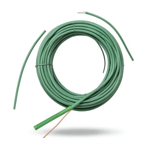 كابل نحاس THHN/THWN عزل PVC 105°C مقاس 2.08 مم² قطر 2.9 مم 600 فولت طول 250 قدم لون أخضر | شركة الفنار