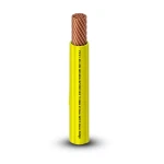 كابل نحاس THHN/THWN عزل PVC 105 درجة مئوية مقاس 5.26 مم² قطر 4.2 مم 600 فولت طول 300 قدم لون أصفر PVC 105 | شركة الفنار