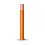 كابل نحاس THHN/THWN معزول PVC 105°C مقاس 2.08 مم² قطر 2.7 مم 600 فولت طول 500 قدم لون برتقالي | شركة الفنار