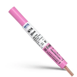 لفة سلك كهرباء 35 مم NYA 450/750 فولت، نحاس مجدول، عزل PVC 90°C، زهرى | شركة كابلات الشرقية للصناعة
