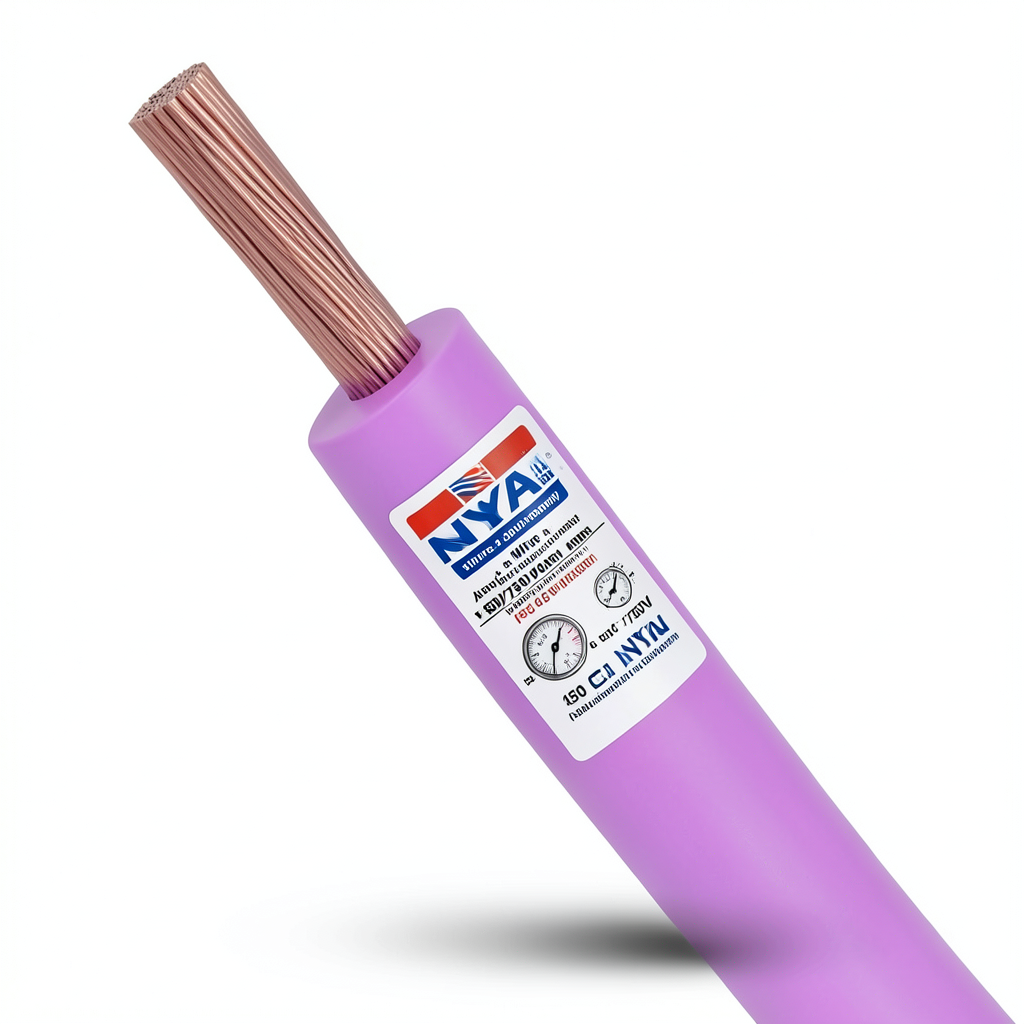 150 sq mm NYA Wire 450/750 Volts, Stranded Copper, PVC 90°C Insulation, Purple | Asharqiyah Cables Company for Industry