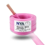 70mm2 NYA Electric Wire 450/750V, Stranded Copper, PVC 90°C Insulated, Pink | Asharqiyah Cables Company for Industry
