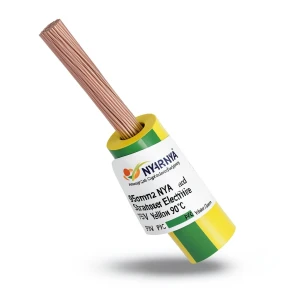 سلك كهرباء نحاس مجدول NYA 95 مم2 450/750 فولت عزل PVC 90°C اصفر/اخضر | شركة كابلات الشرقية للصناعة