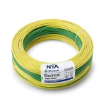 لفة سلك كهرباء 120mm NYA 450/750 فولت، نحاس مجدول، عزل PVC 90°C، اصفر/اخضر | شركة كابلات الشرقية للصناعة