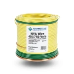 سلك 150 مم2 NYA 450/750 فولت، نحاس مجدول، عزل PVC 90°C، اصفر/اخضر | شركة كابلات الشرقية للصناعة