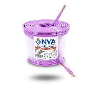 35mm NYA Electrical Wire 450/750V, Stranded Copper, PVC 90°C Insulated, Purple | Asharqiyah Cables Company for Industry