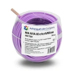 سلك كهرباء 70 مم2 NYA 450/750 فولت، نحاس مجدول، معزول PVC 90°C، بنفسجي | شركة كابلات الشرقية للصناعة