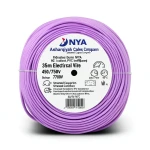 لفة سلك كهرباء 35 مم NYA 450/750 فولت، نحاس مجدول، معزول PVC 90°C، بنفسجي | شركة كابلات الشرقية للصناعة