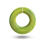 لفة سلك 25 ملم NYA كهربائي 450/750 فولت نحاس مجدول عزل PVC 90°C اصفر/اخضر | شركة كابلات الشرقية للصناعة