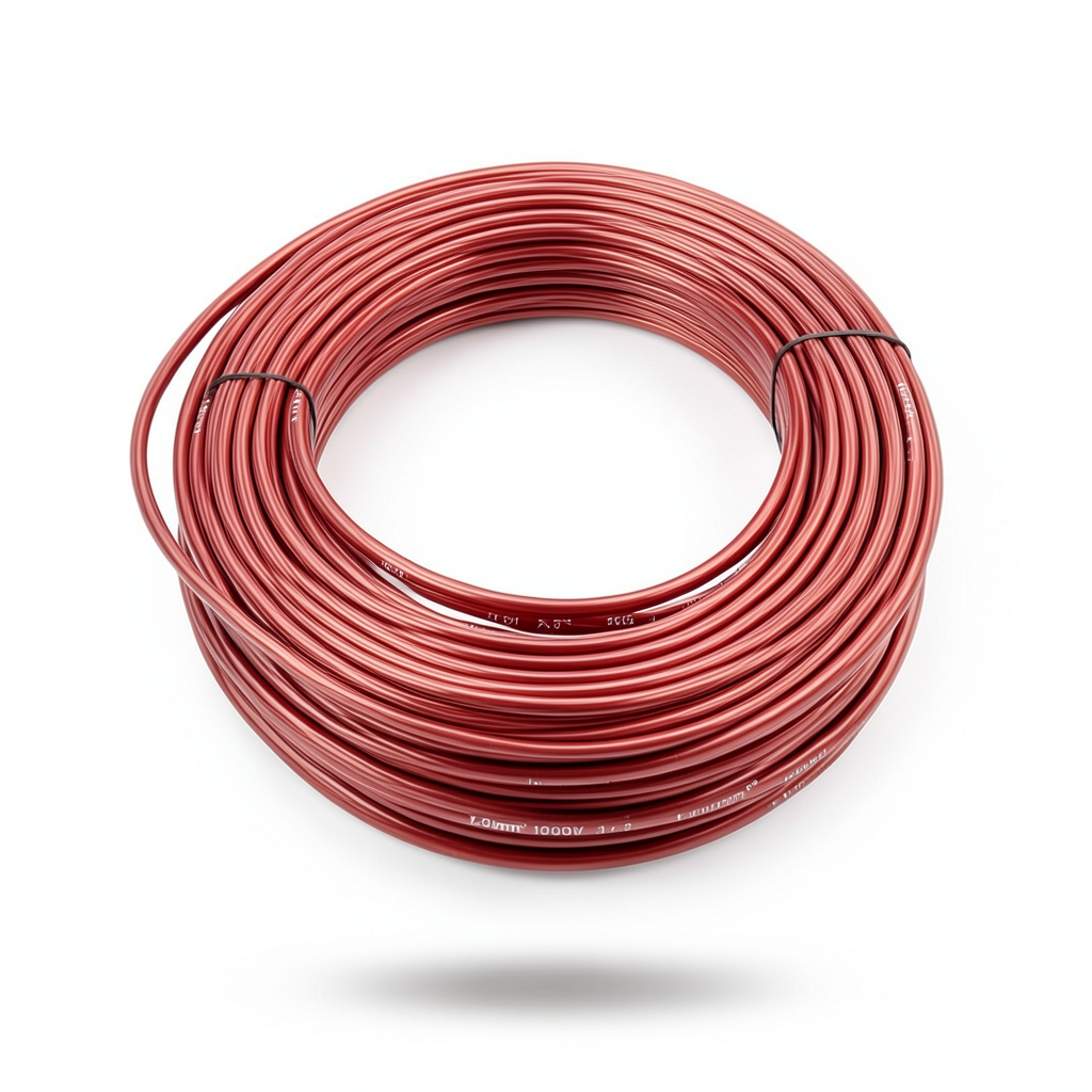 سلك كهرباء نحاس مرن مغطى بالقصدير معزول PVC، مقاس 120mm²، 600/1000 فولت، لون أحمر | شركة الفنار
