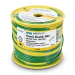 سلك كهرباء 70 مم2 NYA 450/750 فولت، نحاس مجدول، معزول PVC 90°C، اصفر/اخضر | شركة كابلات الشرقية للصناعة