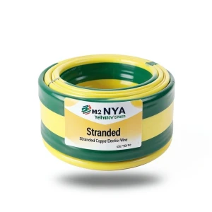 سلك كهرباء نحاس مجدول NYA 95 مم2 450/750 فولت عزل PVC 90°C اصفر/اخضر | شركة كابلات الشرقية للصناعة