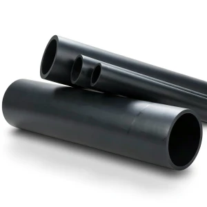 أنابيب بلاستيك HDPE SDR 11 PE 80 قطر خارجي 450 مم سماكة 40.9 مم لون أسود