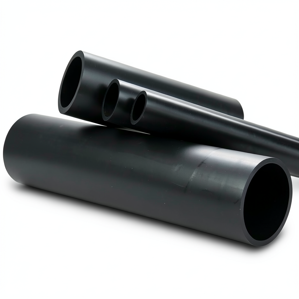 High Density Polyethylene Pipe SDR 11 PE 80 OD 500 mm Thickness 45.4 mm Black