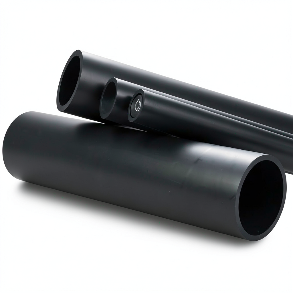 HDPE Pipe SDR 11 PE 80 OD 710 mm Thickness 64.5 mm Black Color