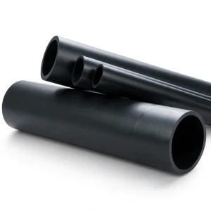 HDPE Plastic Pipe Nominal Pressure 4 Bar PE 80 OD 225 mm Thickness 8.6 mm Black