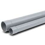 UPVC Plastic Pipe for Sewerage Systems SDR 13.6 Outside Diameter 25 mm Thickness 1.9 mm Gray Color