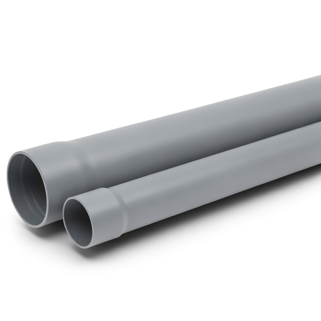 UPVC Plastic Pipe PN 16 Bar 32 mm Diameter 2.4 mm Thickness Grey Color