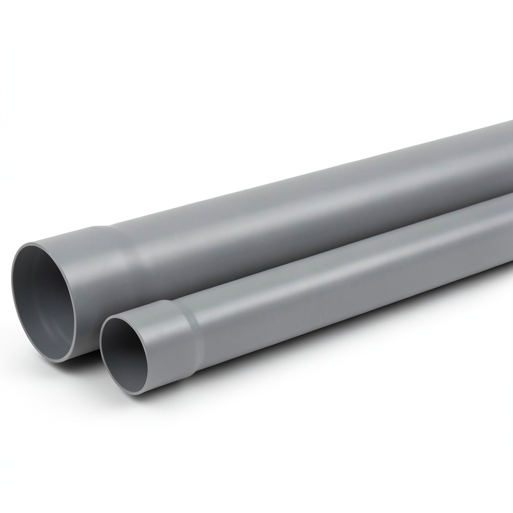 UPVC Plastic Pipe PN 16 Bar 40 mm Diameter 3.0 mm Thickness Grey