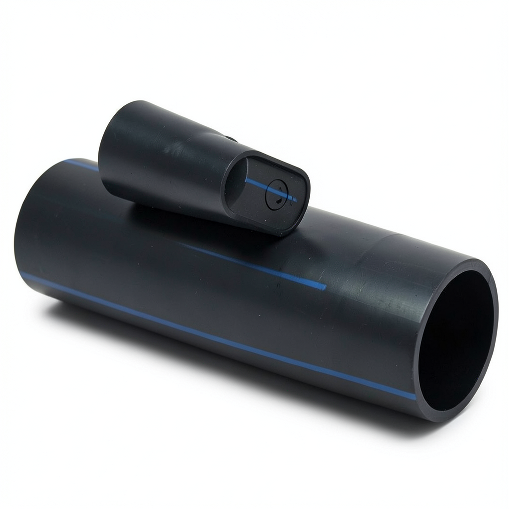 مواسير HDPE ضغط 4 بار PE 80 قطر خارجي 500 مم سمك 19.1 مم لون اسود