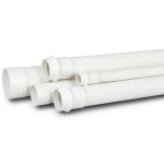 UPVC Pipe for Sewerage Systems PN 16 Bar Outside Diameter 50 mm Thickness 3.7 mm White Color