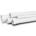 UPVC Pipe for Sewerage Systems PN 16 Bar Outside Diameter 75 mm Thickness 5.6 mm White Color